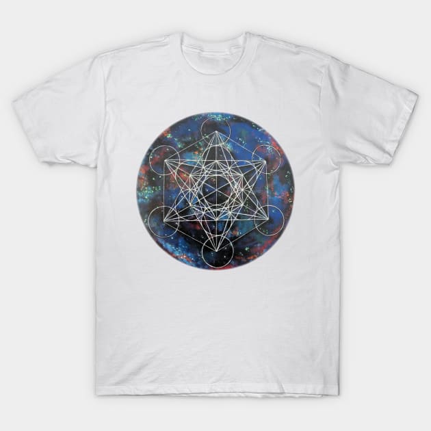 Metatron's Cube T-Shirt by KamakshiCrystals